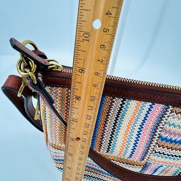 FOSSIL Jolie Crossbody Cotton Woven Canvas Multicolor 2 Straps Summer ZB1736875 - Picture 6 of 10